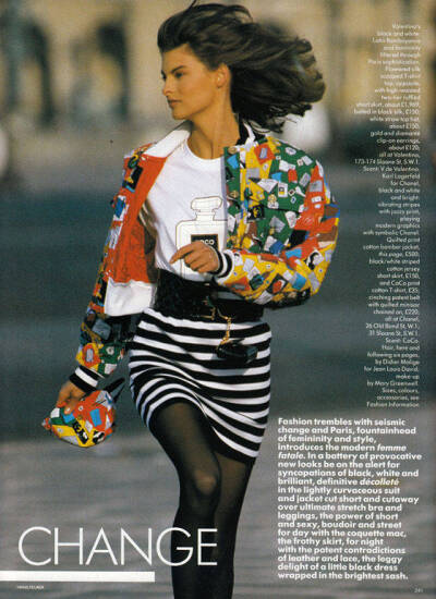 by Hans Feurer For Vogue UK March 1987