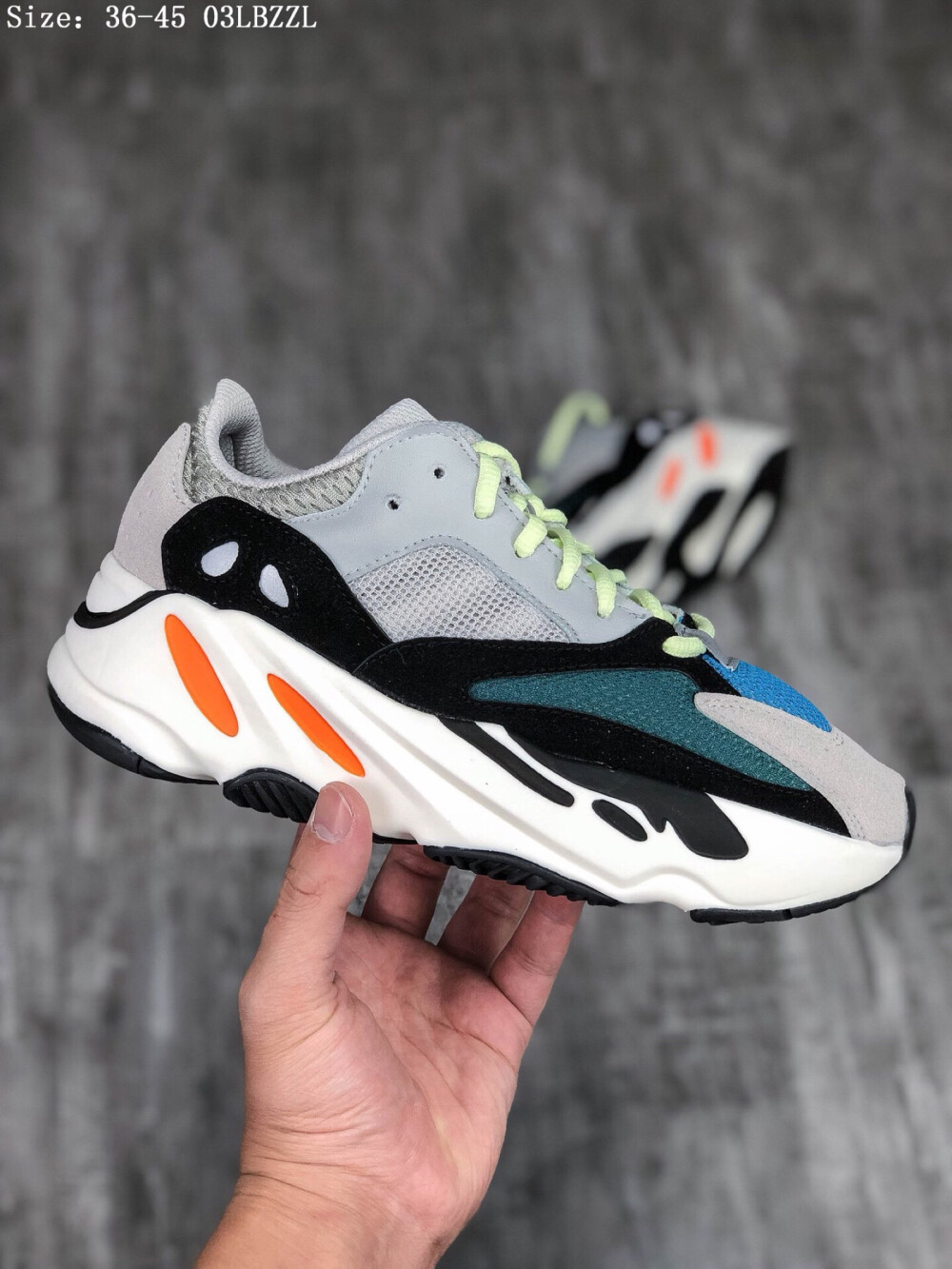 Adidas Yeezy Boost 700 复古爆米花中底姥爷慢跑鞋03LBZZL