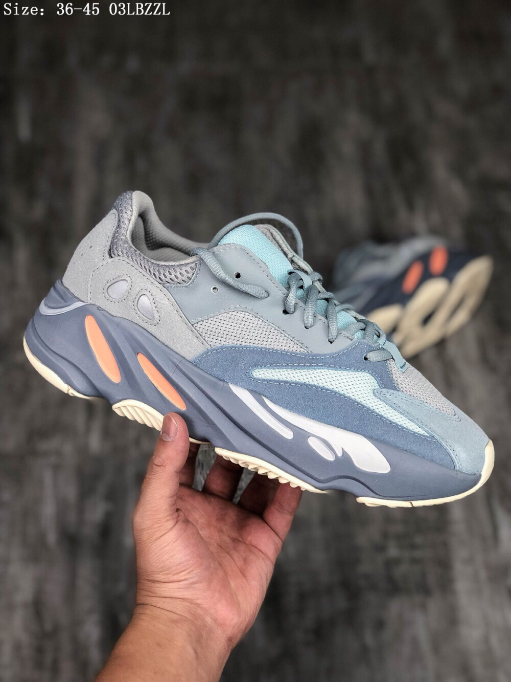 Adidas Yeezy Boost 700 复古爆米花中底姥爷慢跑鞋03LBZZL