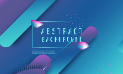 创意时尚潮流艺术元素构成网页手机banner背景设计素材模板S371