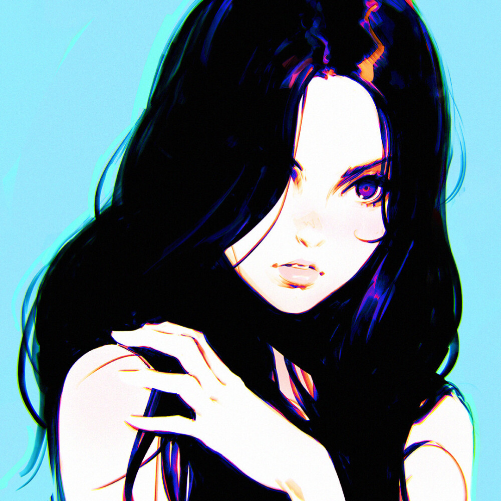 Ilya Kuvshinov 插画 动漫女头