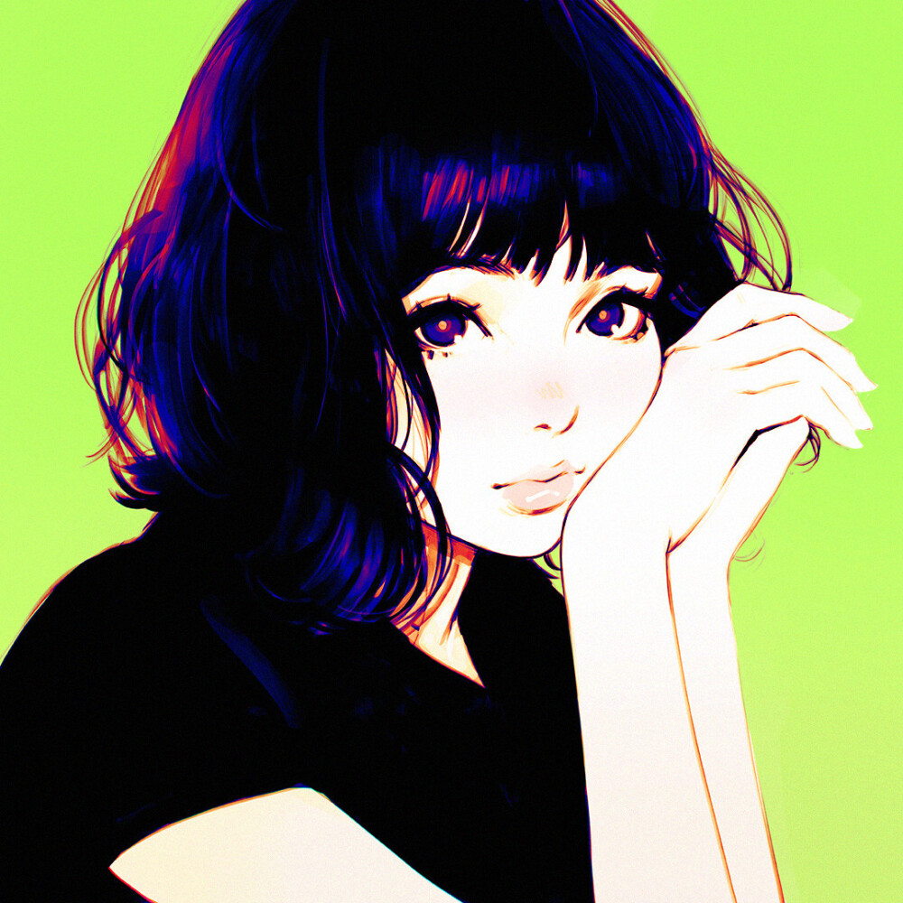 Ilya Kuvshinov 插画 动漫女头