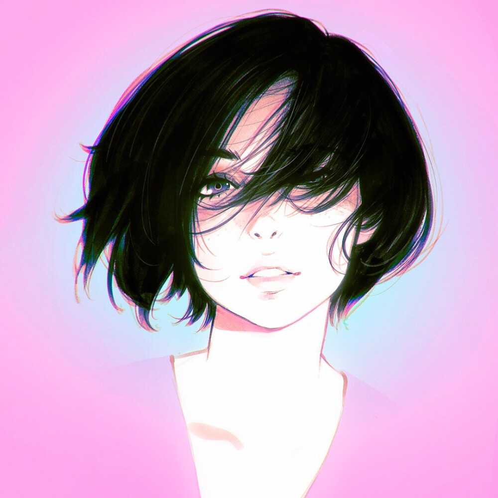 Ilya Kuvshinov 插画 动漫女头