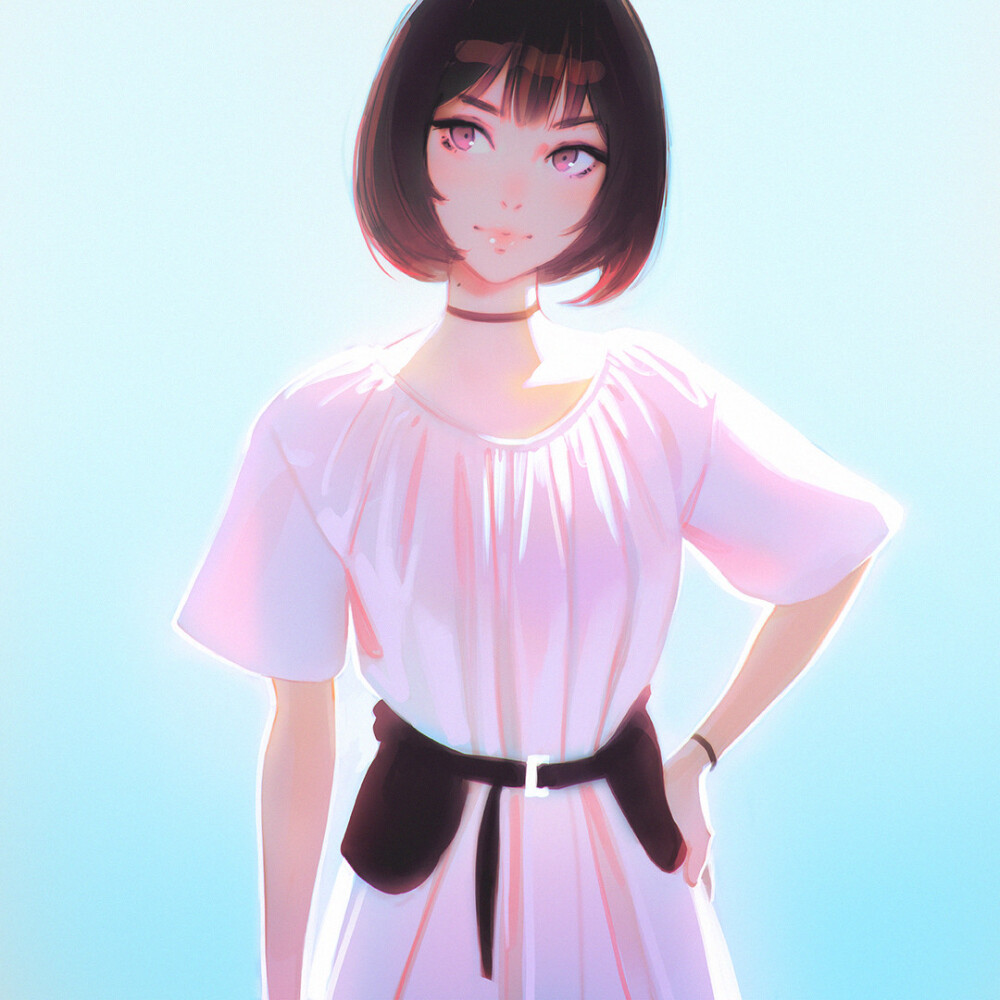 Ilya Kuvshinov 插画 动漫女头