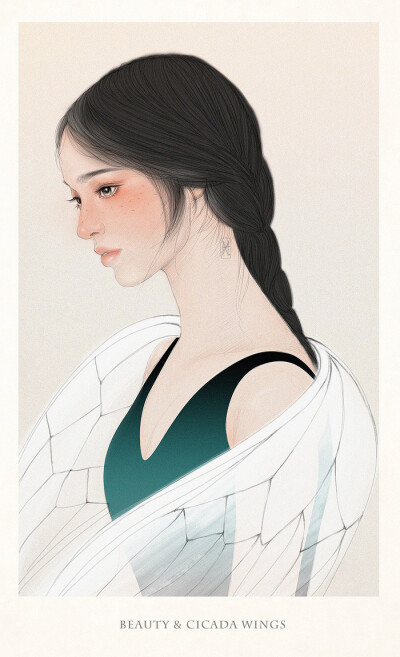 少女 唯美 插画 画师Helen Xu作品