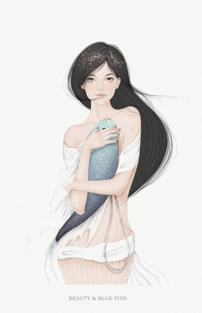 少女 唯美 插画 画师Helen Xu作品