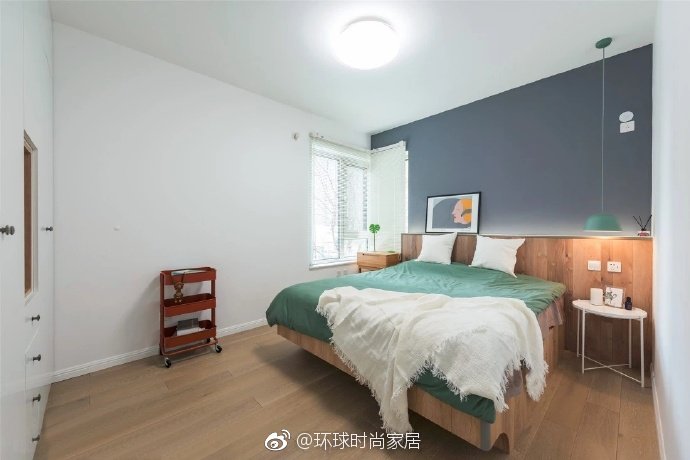 85㎡北欧日式两居室，玻璃隔断让视觉感翻倍