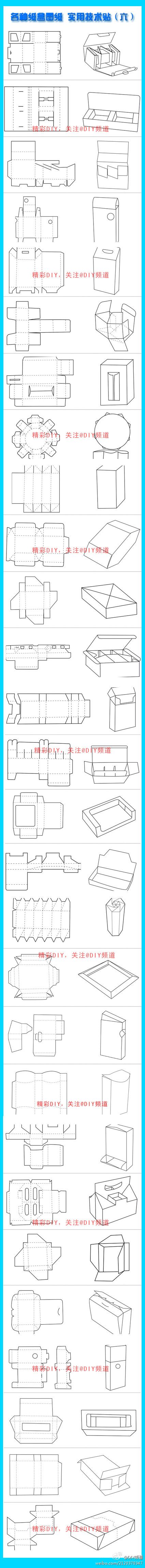 纸盒模版