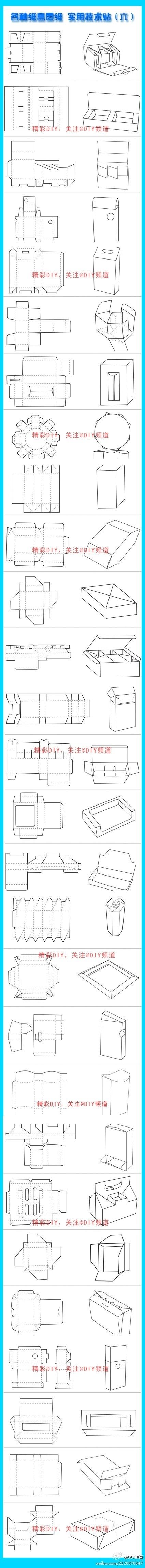 纸盒模版