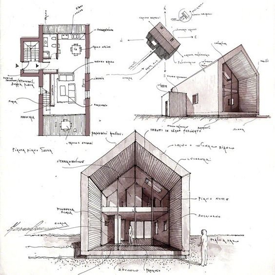 建筑剖透视分析