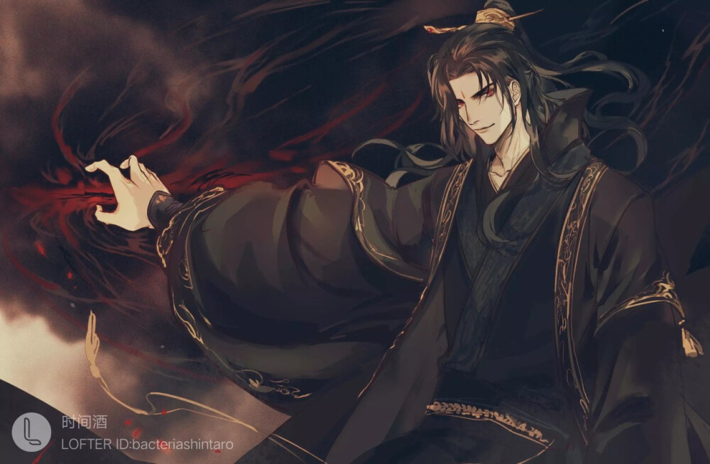 #二哈和他的白猫师尊# 墨微雨
“不归，召来。”
画师：时间酒