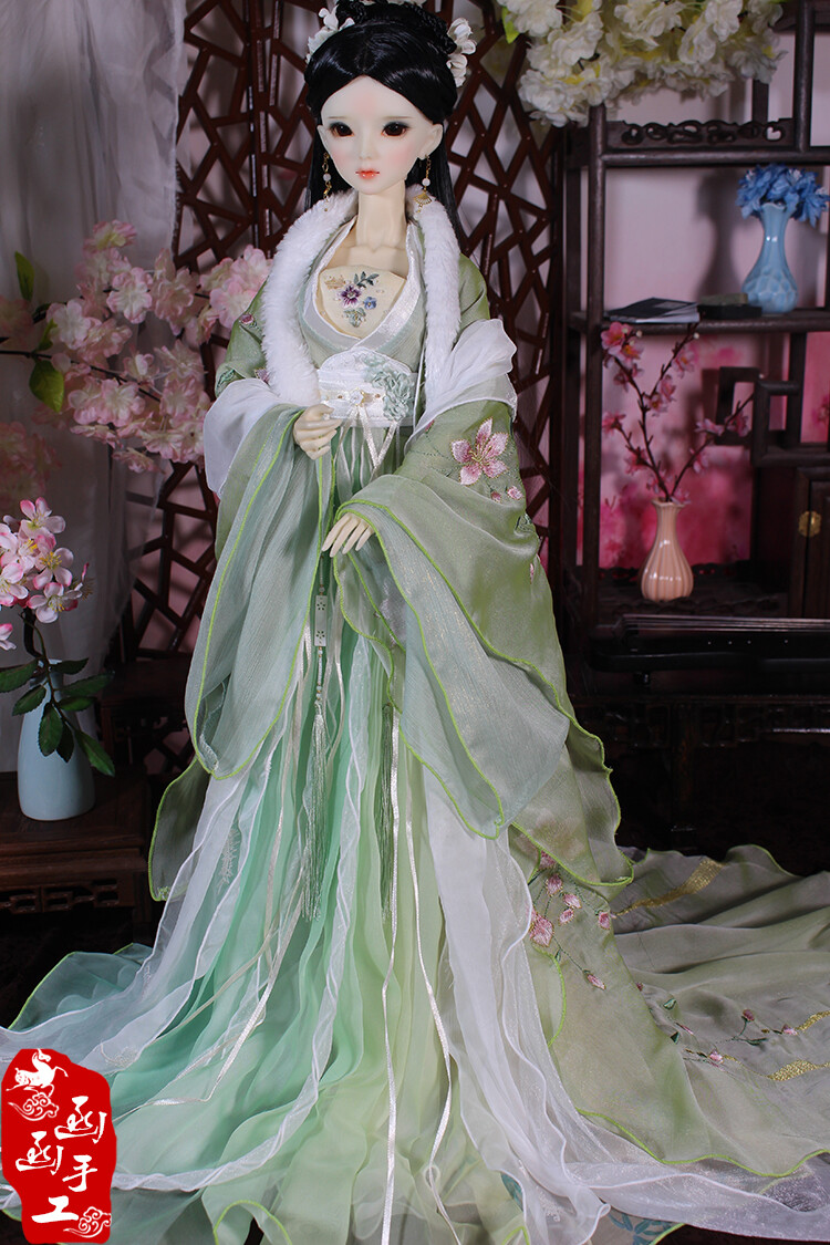 bjd古装娃衣1/3 大女 古装娃衣 衣服 澈心 (毛领可拿下)