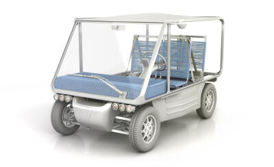 2012 V+ Volteis Electric Car电动汽车 by Philippe Starck to be Unveiled at Geneva Motor Show