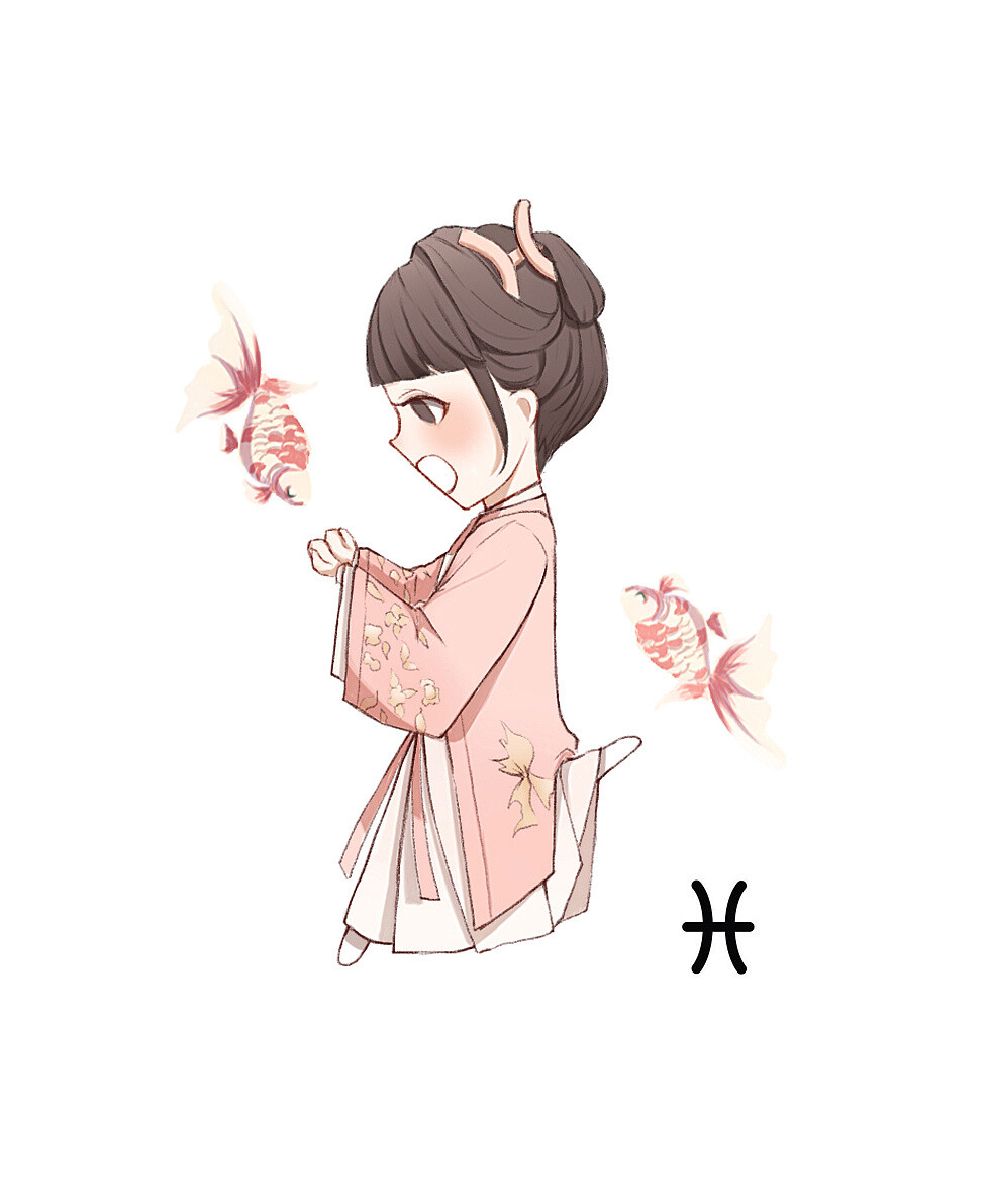 十二星座q版小人 站酷