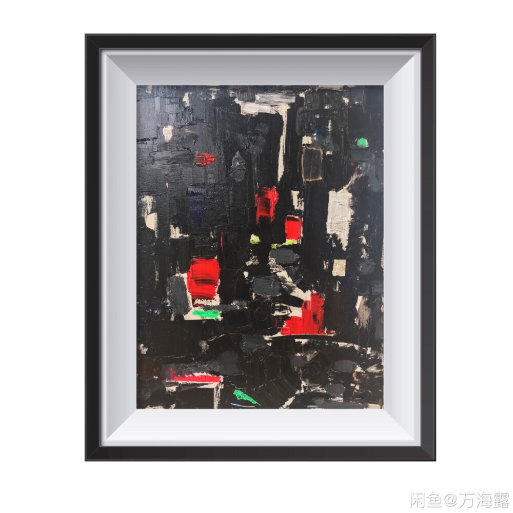 万海露抽象油画作品、万海露教学活动、万海露油画作品、万海露现代艺术