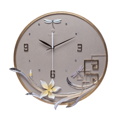 中国风新中式创意钟表挂钟客厅现代简约家用时钟创意时钟圆形挂表