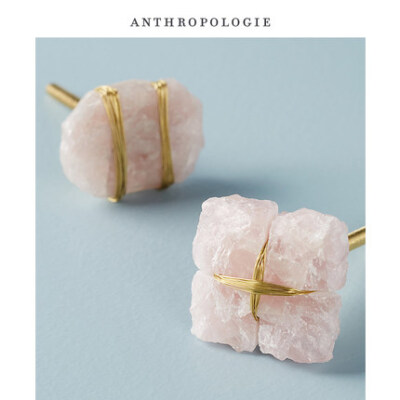 Anthropologie 家用创意个性玛瑙石五金装饰把手 美国进口