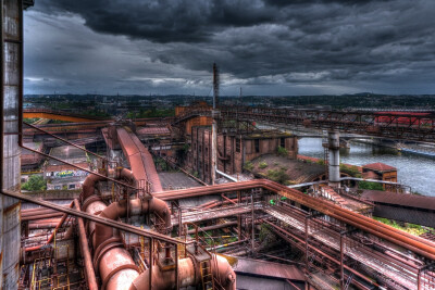 General 1920x1280 urban cityscape old industrial