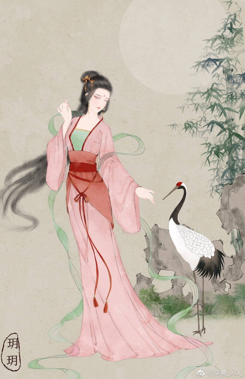 古风美人绘师柒夏xia