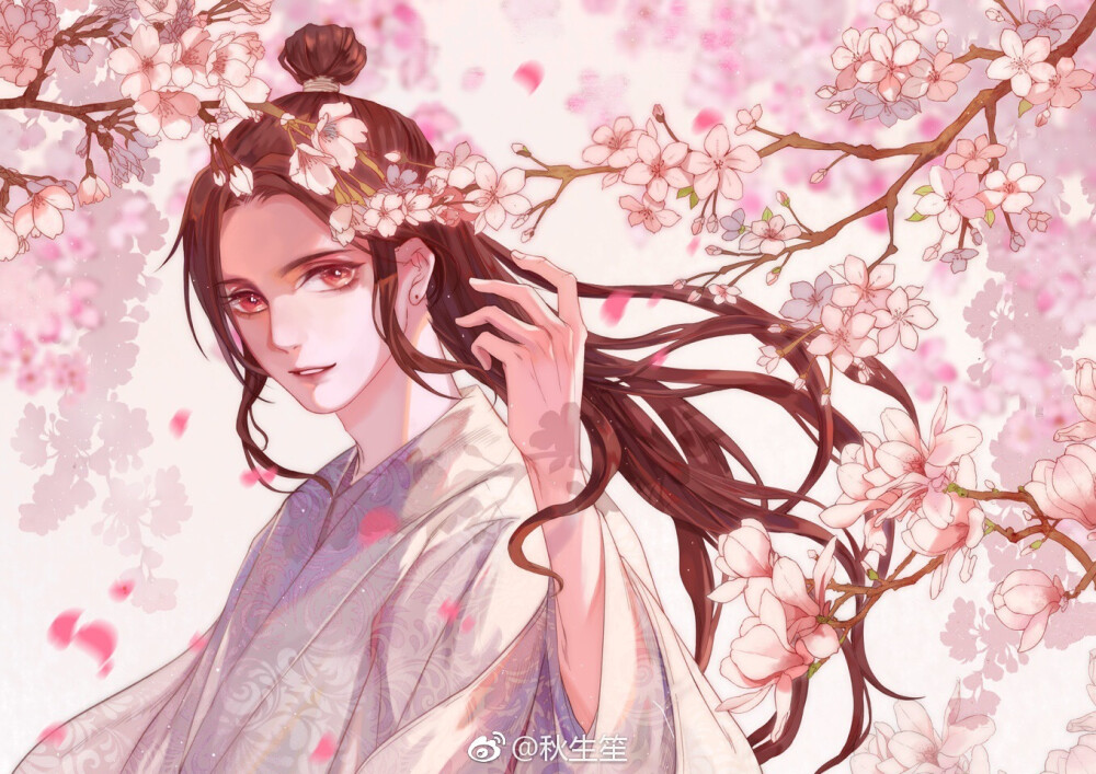 〔 天官赐福 〕秋生笙 绘