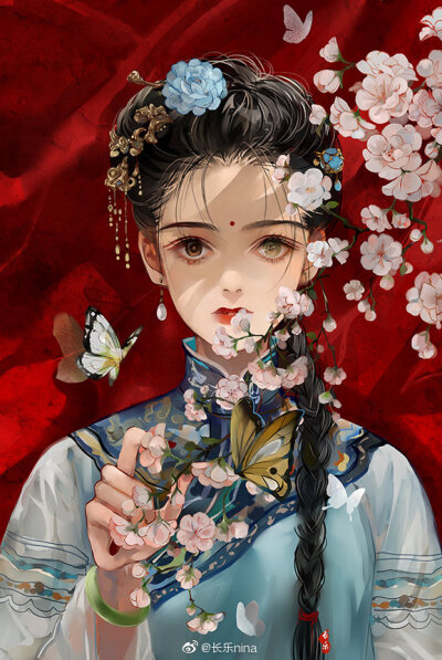 「古风美人」画师 : 长乐nina