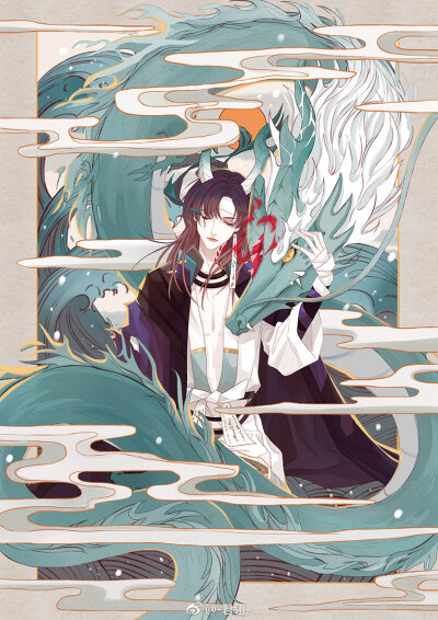 「阴阳师」画师 : -君翎-