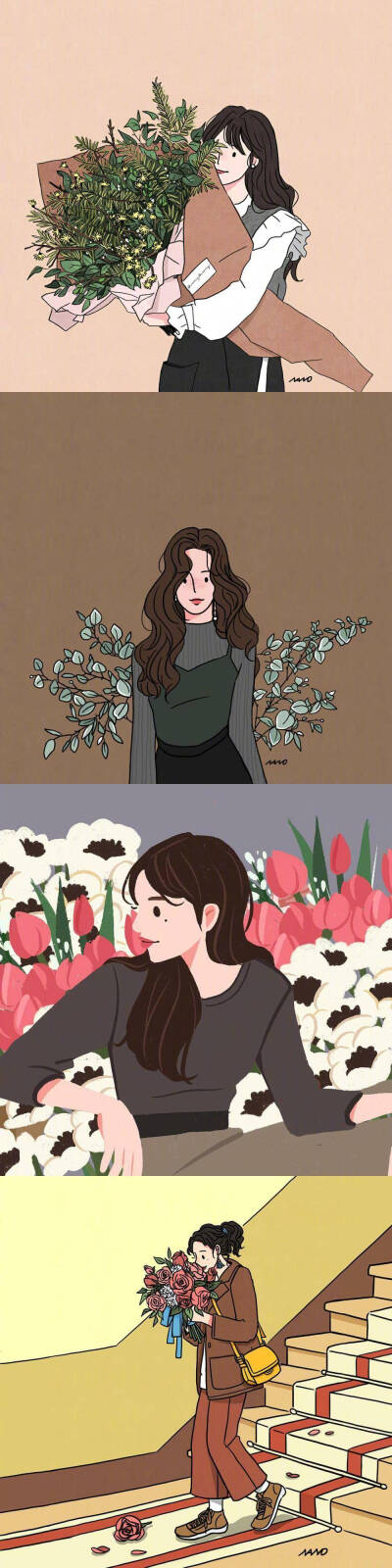 美女插画壁纸