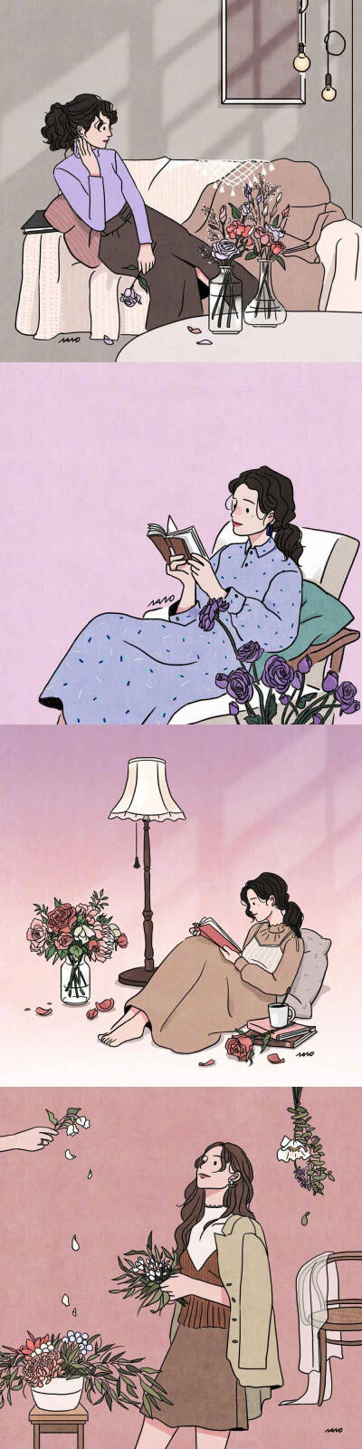 美女插画壁纸