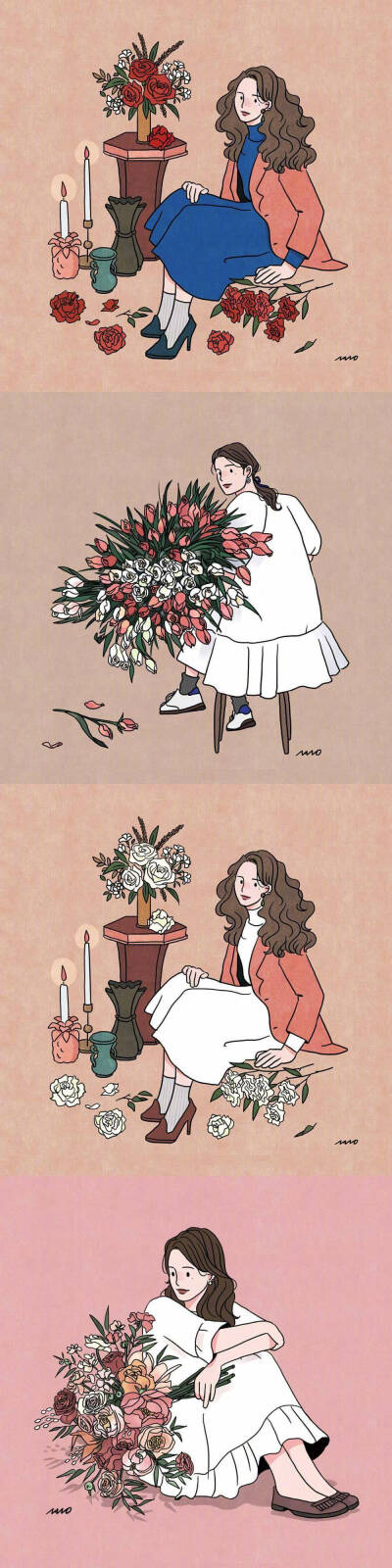 美女插画壁纸