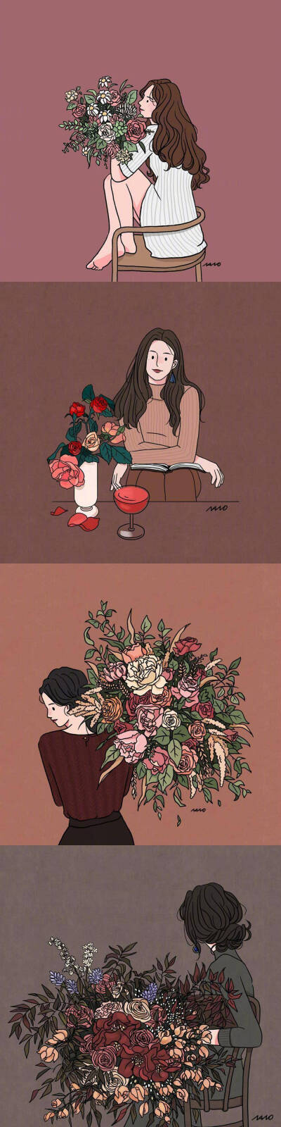 美女插画壁纸