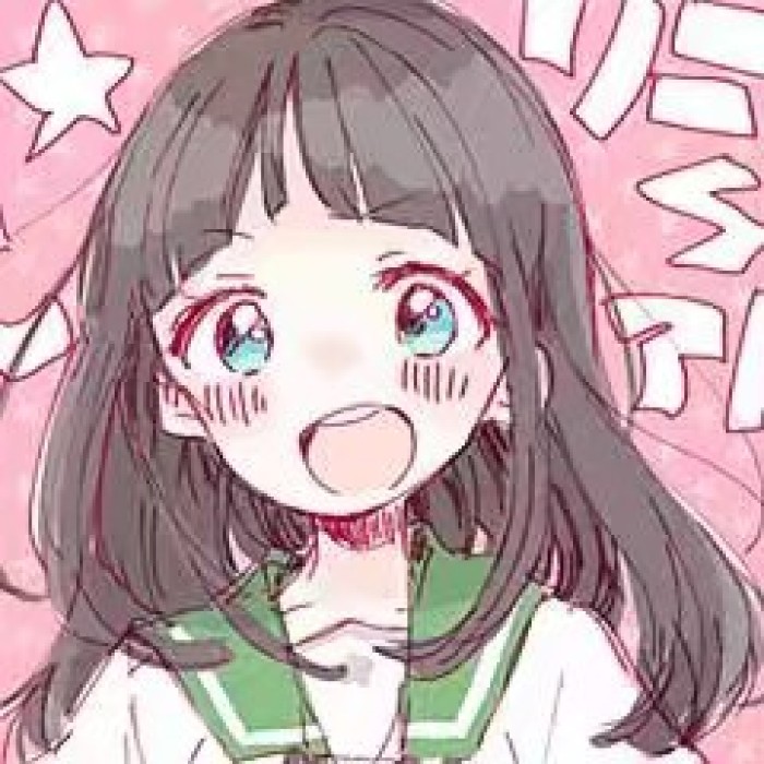 可爱 动漫头像 少女 粉色 萌宠