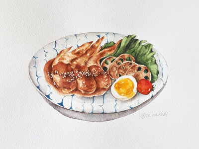 插画师takehatart笔下的食物插画，害我不到饭点就饿啦！