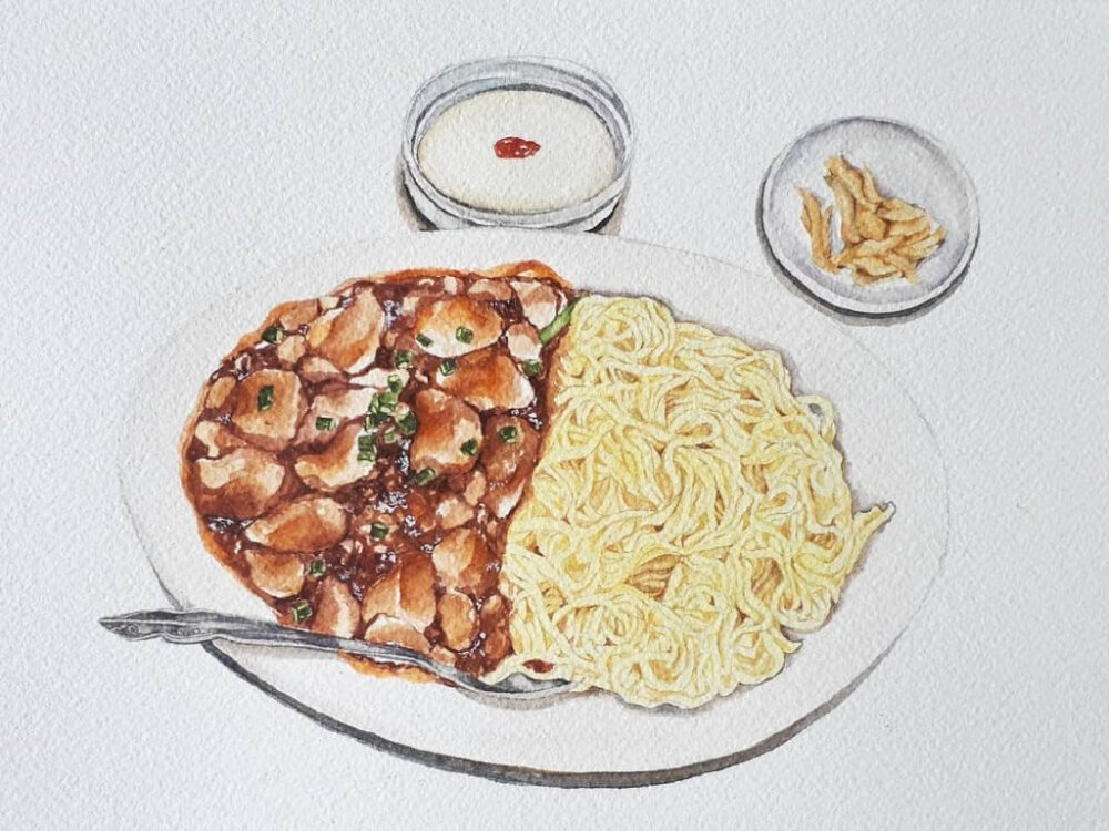 插画师takehatart笔下的食物插画，害我不到饭点就饿啦！