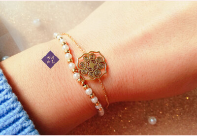 南京博物院 如意云纹金盘/手链/手镯 国家宝藏 收藏款 文创 饰品