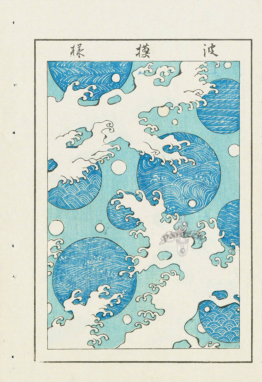 一组1900年的日式纹样设计。 ​（转）via @美术绘画作品 ​ ​​​
