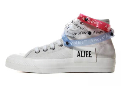Alife x adidas Consortium Nizza Hi
Color：Barely Volt/Hyper Crimson-Blue Gaze-Volt-White
Style Code：CJ4982-317
Price：$100