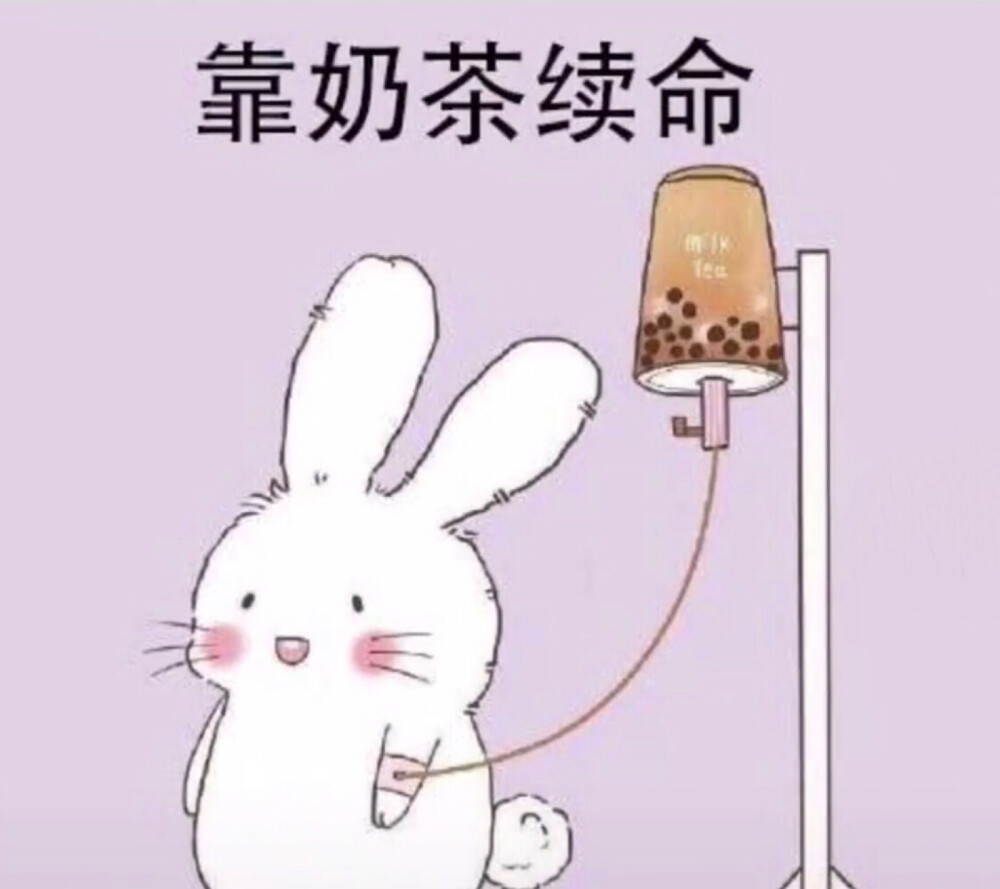 靠奶茶续命