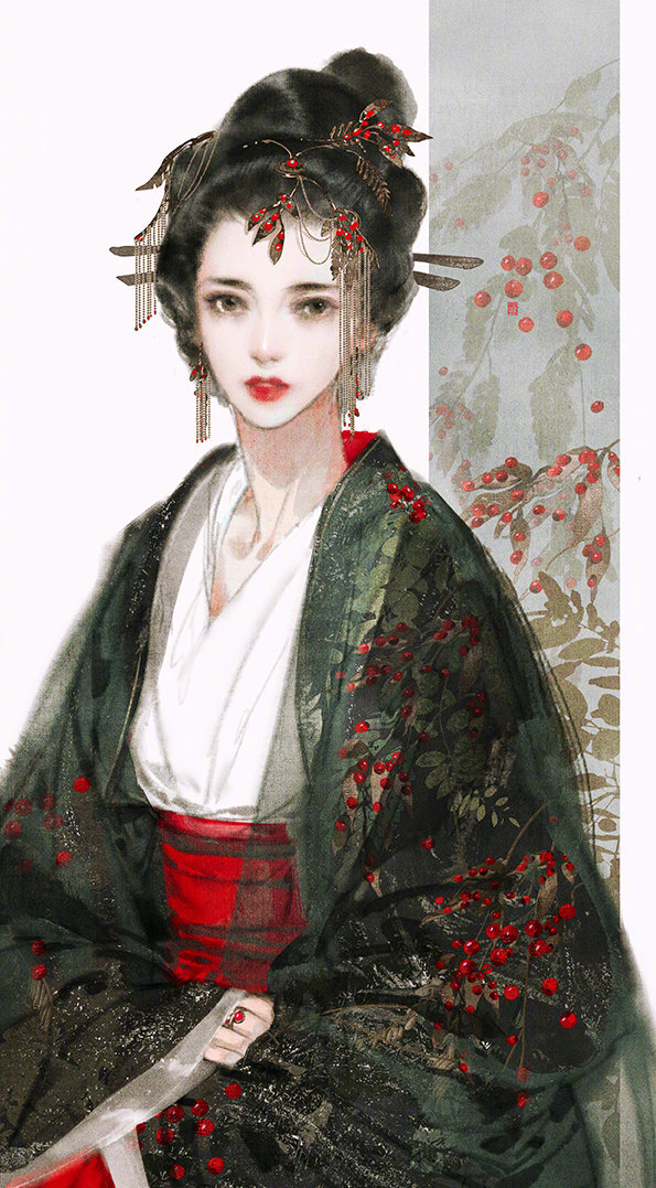 「古风美人」画师 : 伊吹鸡腿子