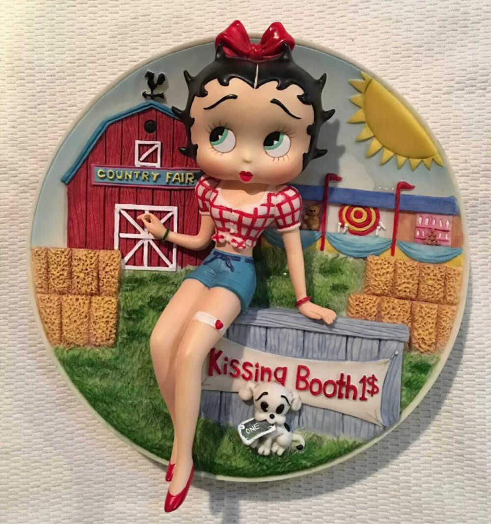 贝蒂 Betty Boop 立体装饰盘