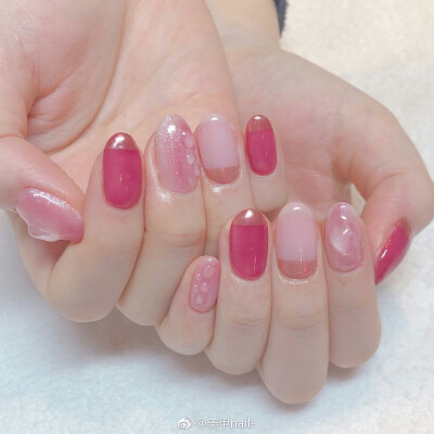 @美甲nail
粉色系美甲