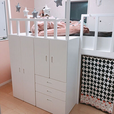 DIY/IKEA/ベッド周り/キッズルーム/秘密基地/子供部屋女の子.