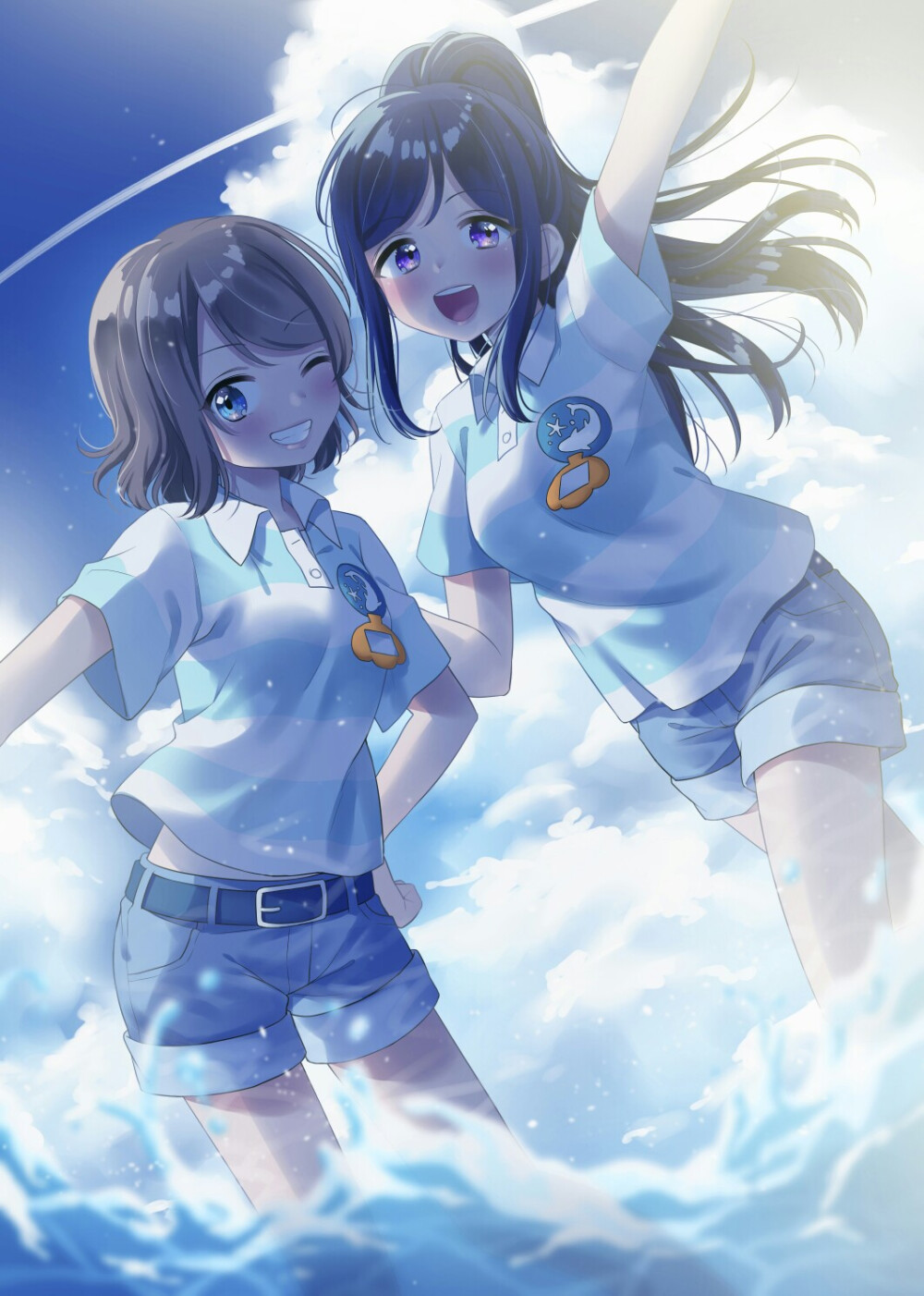 动漫#love live#樱内梨#渡边曜#津岛善子