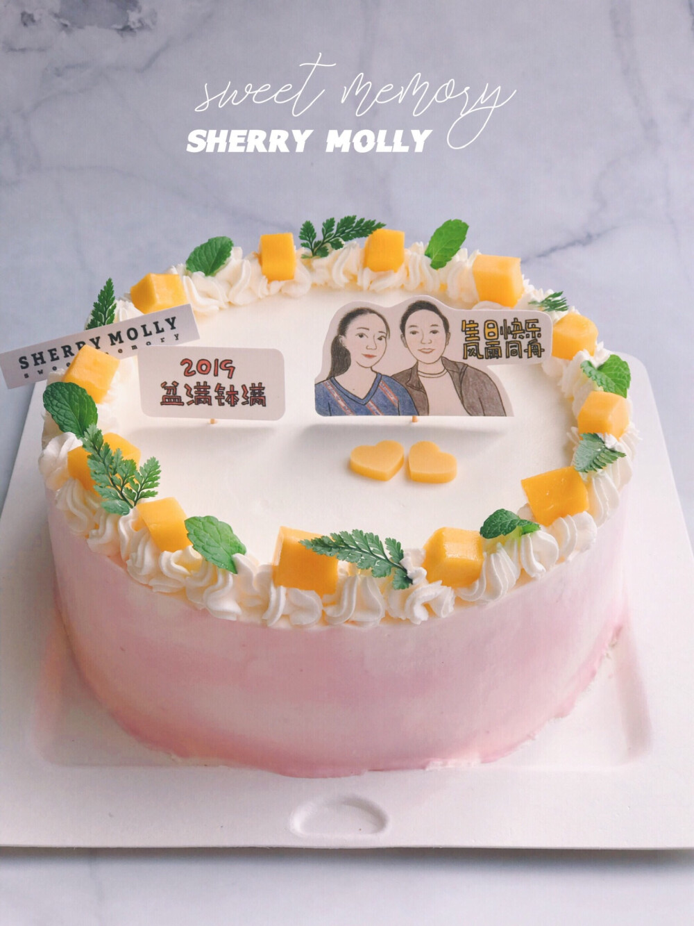 #SHERRY Molly家の下午茶#—『红丝绒cake』老客人给先生订的生日cake～像五月初温柔得风一样拂面而来呢