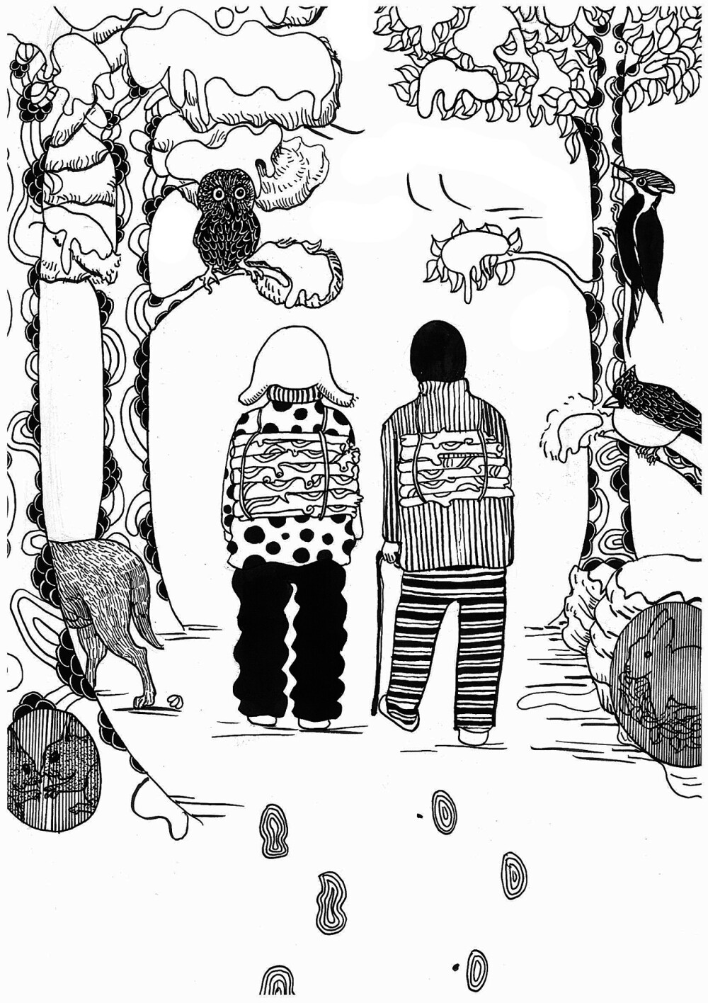 快乐王子的雕像高高地耸立在城市上空—根高大的石柱上面.