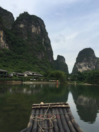 桂林 山水 风景 竹筏