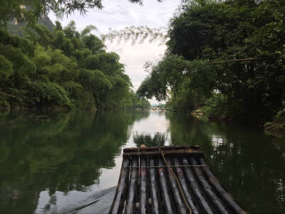 桂林 山水 风景 竹筏