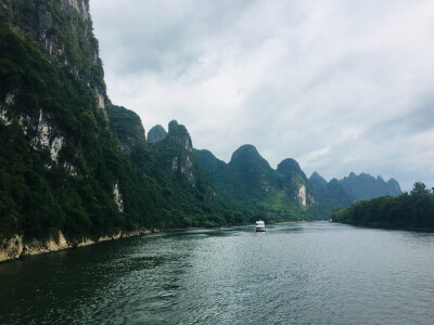 桂林 山水 风景 竹筏