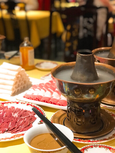 老北京涮肉铜锅