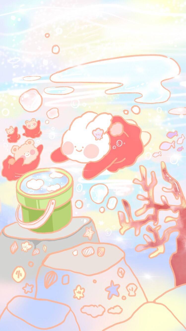 可爱壁纸。
少女。粉色。