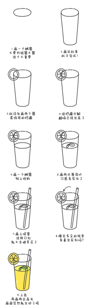 水彩教程 手帐 水果 绘画教程